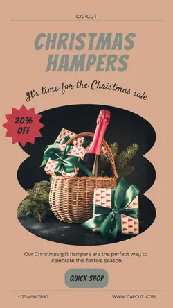 Christmas Hampers Sale Promotion Instagram Story