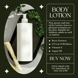 Beauty Body Lotion Display Instagram Post