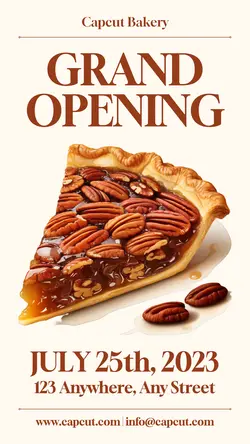 Food Grand Opening Bakery Shop Instagram Story