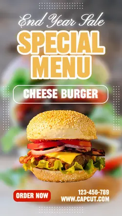 End Year Sale Special Menu Promo Instagram Story