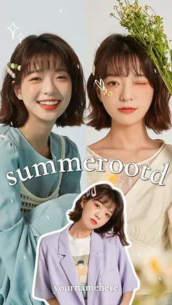 Summer OOTD Youtube Thumbnail 9:16