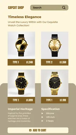 Watch Product Display for Social Media Stories