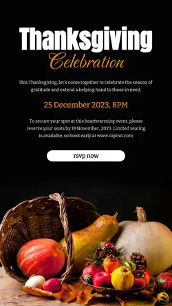 Thanksgiving Celebration Instagram Story