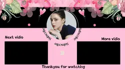 NON-MARKETING YOUTUBE ENDSCREEN PINK flower