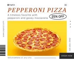 White Minimalist Restaurant Promotion Facebook Post