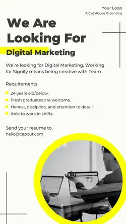 Business Hiring Digital Marketing Instagram Story