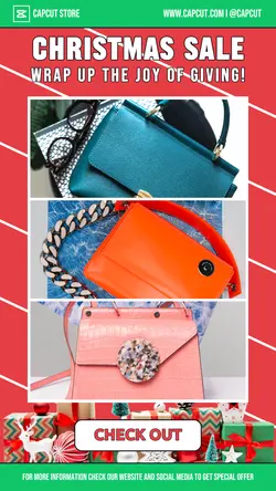 Cristmas Bag Display Sales Instagram Story