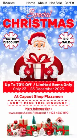 Christmas Promotion Product Super Big Sale Media Social Story