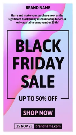 Black Friday Sale Flyer Promotions Instagram Story