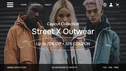 Street Fashion Promotion Product Display