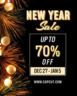 New Year Sale Promotion Instagram Portrait