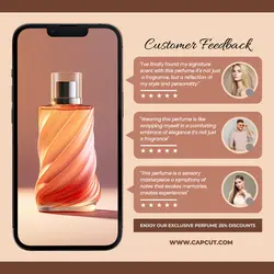Perfume Product Customer Feedback for Social Media Post