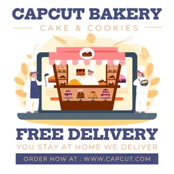 Food & Beverage Bakery Store Online Delivery Promotions Instagram Post 