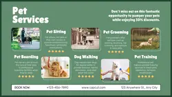 Pet Services Promotion Twitter Post