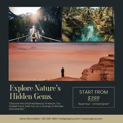 Travel Agency Nature Tour Promotion Instagram Post
