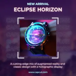 Electronics Classic Holo Watch Product Display