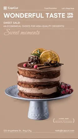 foodstuff& Cake discount Minimalist style