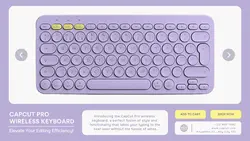 Electronics Keyboard Product Display Twitter Post