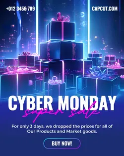 Cyber Monday Sale Promotions Instagram Portrait