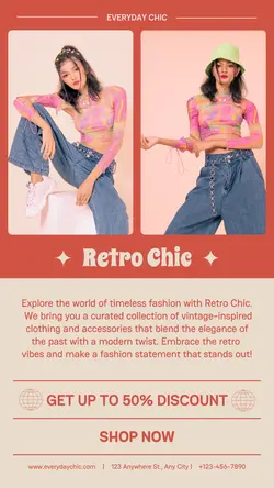 Fashion Retro Sale Instagram Story