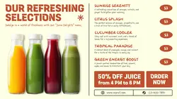 Beverage Juice Menu Promotion Twitter Post 3