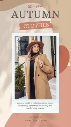 Autumn Clothing Product Display Instagram Story