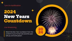 Black Orange Modern New Years Countdown Youtube Thumbnail