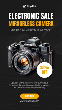 Electronic Camera Sale Instagram story