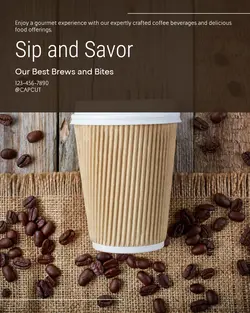 Foods & Beverage Menu