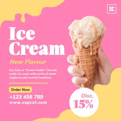 Ice Cream Promotion Instagram Post