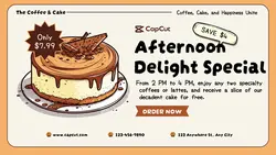 Cafe Special Promotion Twitter Post