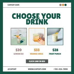 Drink Product Instagram Post