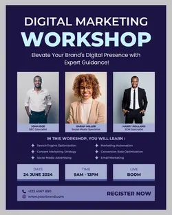 Digital Marketing Webinar Promotion Instagram Post