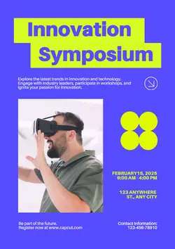 Non-Marketing Campus Event Poster Purple Minimalis