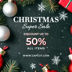 Christmas Super Sale Promotion Instagram Post