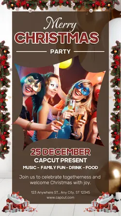 Merry Christmas Party Instagram Story