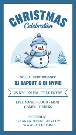 Christmas Celebration Invitation Instagram Story