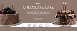Food cake display e-commerce