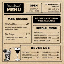Food Menu Instagram Post