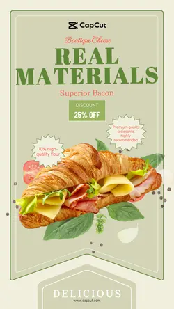 Foods & Beverage Discount promotion Real materials Redesign