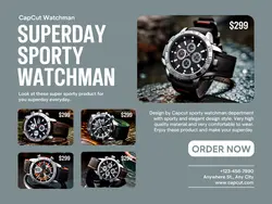 Fashion Man Watch Product Display Instagram 
