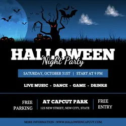 Halloween Night Party Instagram Post
