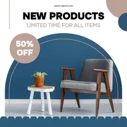 New Product Furniture Template for Instagram Post