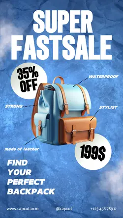 promotion of cool and colorful stylish leather bags for Instagram stories