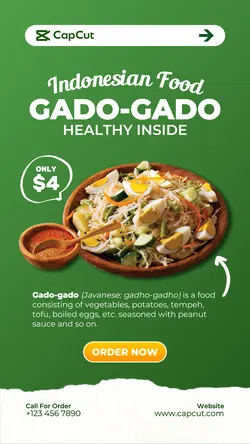 Indonesian Food Gado-Gado Instagram Feed