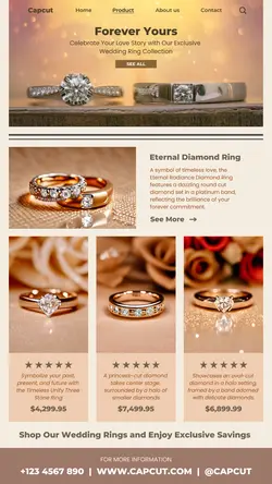 5 Multi-product Image Jewelry Luxury Wedding Rings for Instagram Story