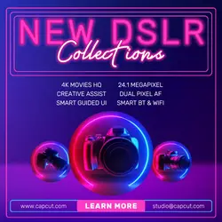 Camera Product Display Instagram Post