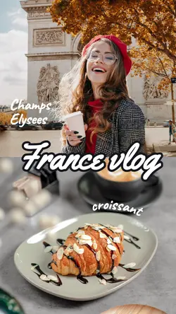 Cute Style Travel Vlog Youtube Thumbnail 9:16