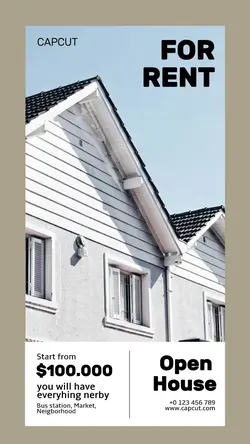 Brown For Sale House Instagram Story