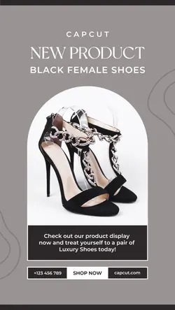 Product Display of Luxury Shoes Tiktok Post